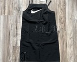 NWT New Nike DM6742-010 Women&#39;s NSW Swoosh Woven Casual Cami Dress Black... - $39.95