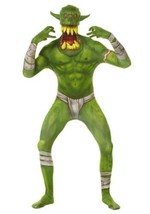 Boys Morph Green Orc Barbarian Skin Morphsuit 1 Pc Halloween Costume-size 10/12 - £34.81 GBP