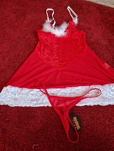 Ladies Size Large Christmas Lingerie Set - £7.12 GBP