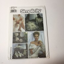 Simplicity 8530 Bridal Accessories Gloves Garter Purse Ring Pillow Sachets - $12.86