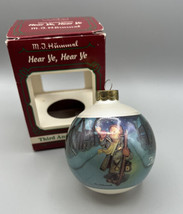 Ornament MJ Hummel Hear Ya Hear Ya Annual Edition Goebel Glass USA 1985 - £10.58 GBP