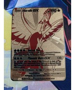 Ho-oh GX Full Art Gold Metal Pokemon Card - £9.39 GBP