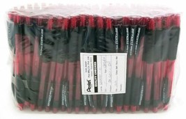 NEW Pentel Click-N-Go Ballpoint Pen BULK 144-pc Red Barrel Black Ink BK4... - $22.72