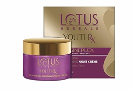 Lotus Herbals YouthRx Anti Ageing Nourishing Night Cream for women, 50g - £13.89 GBP