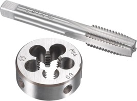 Uxcell&#39;S M14 X 2Mm Metric Tap And Die Set Includes An Alloy Tool Steel Round - £27.59 GBP