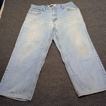 Levi 560 Jeans Men 34x25 Blue Relaxed Comfort Fit Tapered Leg Denim Pants * - $15.23