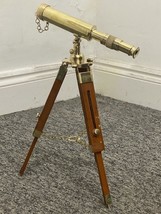 Handmade 10 Inch Antique Brass Telescope Working Spyglass With Tripod Stand - £39.04 GBP