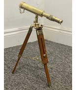 Handmade 10 Inch Antique Brass Telescope Working Spyglass With Tripod Stand - £40.05 GBP