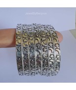 Star Moon Design Bangle, Oxidized Silver Bangle, Set Of Bangles, Handmad... - €52,11 EUR