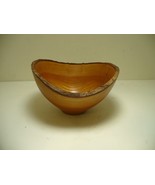 Chinese Elm Wood Bowl 7x6.5&quot; Wide 4.5&quot; Tall Natural Color Bark Edge *USED* - €26,23 EUR