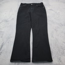 Lauren Jeans Co Pants Womens 8 Black High Waist 5 Pocket Design Boot Cut Bottoms - £23.26 GBP