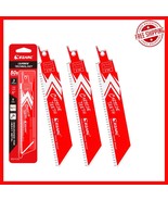 Heavy-Duty Carbide Reciprocating Saw Blades - 6-Inch 8TPI for Metal Cutting - $709.91 MXN