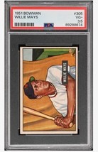 Willie Mays 1951 Bowman Graded PSA 3.5 #305 VG+ HOF Giants Baseball Card - £6,931.42 GBP