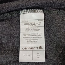 Carhartt K87 CRH Men's Gray Cotton Blend Workwear Short Sleeve T-Shirt Size 2XL image 4