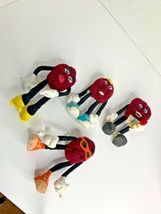 California Raisins Poseable Dolls Lot of 4 Approx 6 in Tall Various Asso... - $13.86