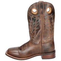 Smoky Men&#39;s Blake Bomber Tan and Brown Leather Western Cowboy Boot - £110.90 GBP