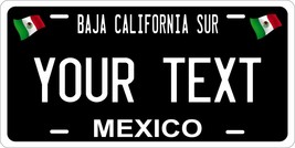 Baja California Sur Black Mexico License Plate Personalized Car Bike Motorcycle - £8.70 GBP+