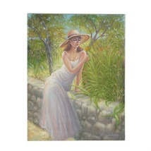 Untitled (Woman Resting on Stone Wall) By Anthony Sidoni 1998 Signed Oil - £2,140.74 GBP
