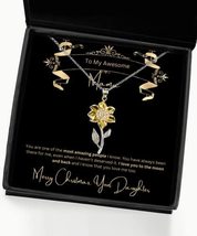 Mom Mommy Mother Mum Stepmom Christmas Xmas Gifts- Amazing Sunflower Necklace wi - £39.65 GBP