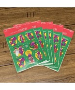 Vintage 90&#39;s Barney Christmas Stickers 1993 New Sealed Lot of 6 Packs CV JD - $554.67 MXN