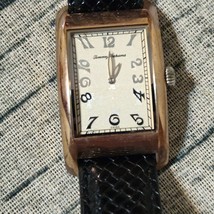 Tommy Bahama Stainless Steel Leather Band Wristwatch Untested - $29.99