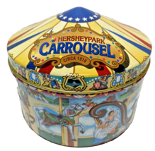 Hersheypark Carrousel Tin Empty 1996 Hershey&#39;s Hometown Series Canister No. 13 - £9.17 GBP