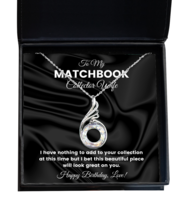 Matchbook Collector Wife Necklace Birthday Gifts - Phoenix Pendant Jewelry  - £39.80 GBP