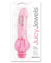 Juicy Jewels Rose Quartz Vibrator - Pink - $21.75