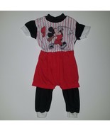 VTG Disney Jog Togs Mickey Mouse Baseball Baby Outfit Newborn (Birth-14 ... - £11.89 GBP