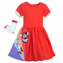 Disney Minnie, Mickey, Daisy Party Dress with Socks (3T) - $44.50