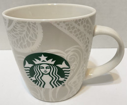 Starbucks 12 oz Mermaid Coffee Tea Cup Mug White Gray Green 2020 - £11.03 GBP