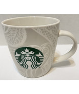 Starbucks 12 oz Mermaid Coffee Tea Cup Mug White Gray Green 2020 - £11.17 GBP