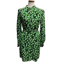 DVF Diane Von Furstenberg TUNISA Belted Tunic Shirtdress Dress Green Pri... - £27.94 GBP