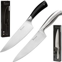 Vistella  8 In. Chef Knife Black Handle or 8 In. Silver Chef Knife - £24.05 GBP