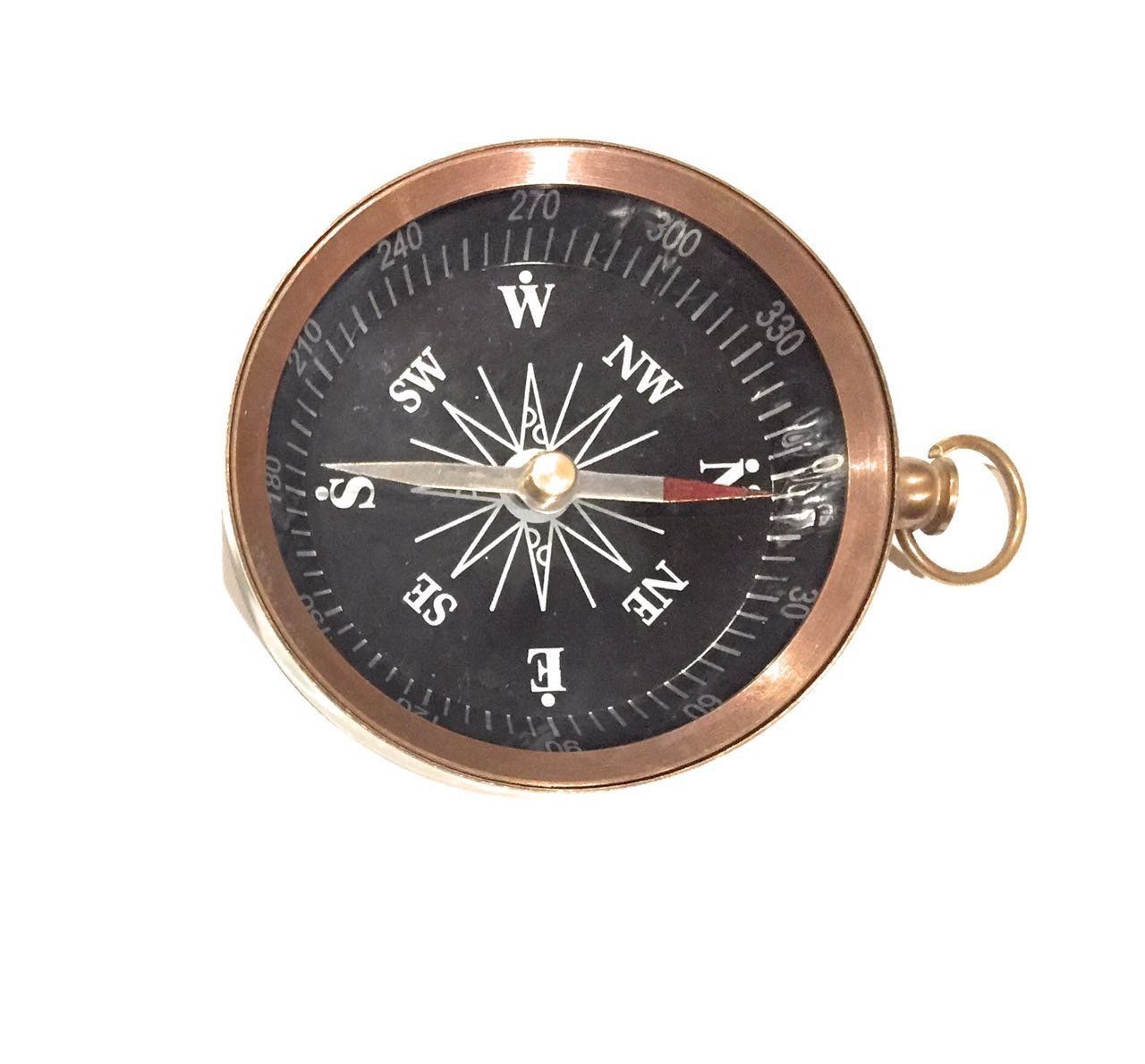 NauticalMart Antique Style Camping Mini Brass Compass - $15.00