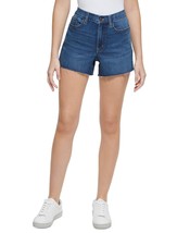Calvin Klein Jeans Women&#39;s High-Rise Cutoff Denim Shorts Blue B4HP - £15.09 GBP