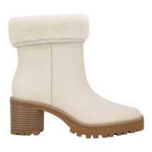Andre Assous Milana Fold Down Bootie Women’s 9 (9.5-10) Ivory Leather Bo... - $36.33