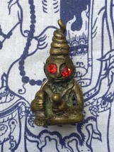 Rare Luck of Love Ngang Tadaeng Red Eye Thai Buddha Amulet Canbodia Talisman - £31.35 GBP