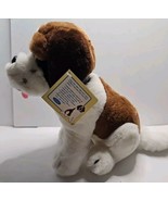 Barry St Bernard Stuffed Animal Puppy Dog 13&quot; Plus 6&quot; Tail Dakin 80-0130 - $19.20