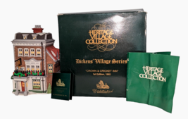 Dept 56 Dickens Village CROWN &amp; CRICKET INN 1st Edition 1992 Collectible... - £24.38 GBP