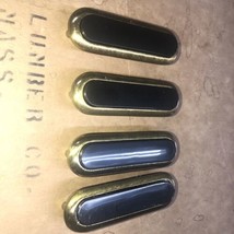 Vintage Art Deco Black Bakelite and Brass Drawer/Cabinet Handles Set Of 4 - £20.81 GBP