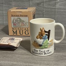 Beatrix Potter Peter Rabbit Musical Mug Vintage 80s Benjamin Bunny Box Schmid - £22.26 GBP