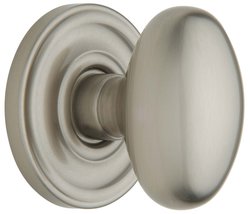 Baldwin 5425.150.IDM Egg Half Dummy Knob Set, Satin Nickel - $1,479.63 MXN