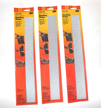 3M Variety Lot of 3 Packs (15) Adhesive Backed Sanding Strips Fine Mediu... - $10.00