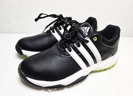 Juniors&#39; adidas Tour360 Golf Shoes Size US 5 Black White and Green - £42.03 GBP