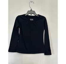 Harper Canyon Girls Blouse Casual Top Black Long Bell Sleeve 100% Cotton... - $9.49