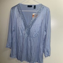 Apostrophe Womens Sleep Shirt Blue Size L 12 14 Bust 40” New NWT - £4.50 GBP