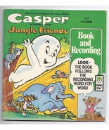 PETER PAN BOOK &amp; RECORD Casper The Friendly Ghost Jungle Friends - £14.96 GBP