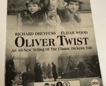 Oliver Twist Tv Guide Print Ad Richard Dreyfuss Elijah Wood TPA15 - £4.68 GBP