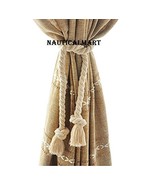 DECORATIVE CURTAIN TIEBACK COTTON CORD ROPE FOR RUSTIC ROOMS BY NAUTICAL... - $81.03 CAD